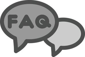 FAQ-Vektor-Icon-Design vektor