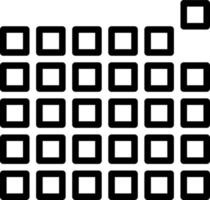 Zeilensymbol für Pixel vektor