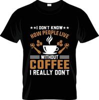 Barista-Kaffee-T-Shirt-Design, Barista-Kaffee-T-Shirt-Slogan und Bekleidungsdesign, Barista-Kaffee-Typografie, Barista-Kaffee-Vektor, Barista-Kaffee-Illustration vektor