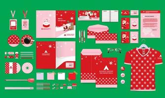 professionell företag brevpapper objekt jul mall Färg stilar skiktad vektor illustration