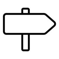 Richtungsliniensymbol auf weißem Hintergrund vektor