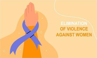internationell dag för de eliminering av våld mot kvinnor illustration vektor