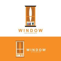 Home-Fenster-Logo, Home-Icon-Design vektor