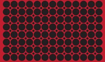 flaches Design roter schwarzer Tupfenhintergrund vektor