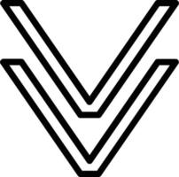 Winkel Double-Down-Vektor-Icon-Design vektor