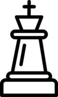 Schach-König-Vektor-Icon-Design vektor