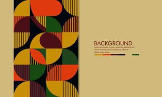 Bauhaus-Kreis-Retro-Cover-Design-Set. abstrakter geometrischer Hintergrund. A4-Format für Poster, Kataloge, Zeitschriften, Jahresbücher, Notizbücher vektor