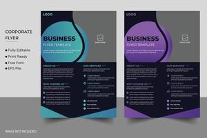 Corporate Business Flyer und Firmenvektorvorlagendesign vektor