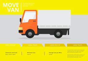 Flytta van eller lastbil. Transport eller leverans illustration.