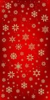 weihnachtswinterschnee futuristisches muster roter hintergrund feiersaison urlaub verpackungspapier, grußkarte zum dekorieren von premiumprodukten vektor