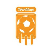 Fußball-Ikone. Vektor-Illustration. Kugelabbildung. Fußball-Kalender-Symbol. vektor