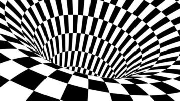 rutig torus vektor illustration eps 10. optisk illusion vektor. lopp mästerskap bakgrund.