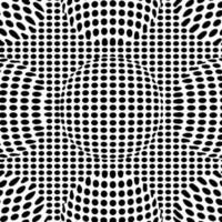 optische Täuschung zeichnet Hintergrund. abstrakte 3D-Schwarz-Weiß-Illusionen. konzeptionelles design der optischen täuschung .10 illustration vektor