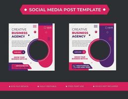 Business Corporate Social Media Post-Design-Vorlage vektor