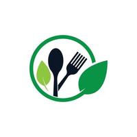vegetarische Lebensmittel Logo Bilder vektor