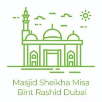 sheikha misa bint rashid vektor