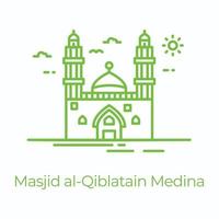 Masjid al-Qiblatain vektor