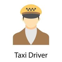 trendiger Taxifahrer vektor