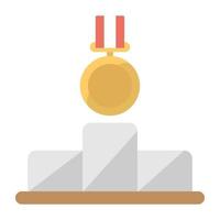 trendig olympiska spel medalj vektor