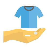 trendig kläder donation vektor