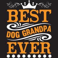 bäst hund morfar någonsin vektor