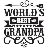 världens bäst morfar vektor