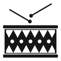 Drum-Percussion-Symbol einfacher Vektor. Musik-Kit vektor