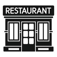 Restaurant-Symbol einfacher Vektor. Essen Café vektor