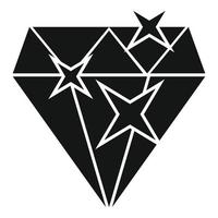 diamant förtroende ikon enkel vektor. kund tillfredsställelse vektor