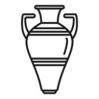 griechenland, amphora, symbol, umriss, vektor. Vase Topf vektor