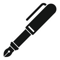 Tintenstift-Symbol einfacher Vektor. Text schreiben vektor