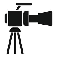 professionelles Kinokamera-Symbol einfacher Vektor. Videofilm vektor