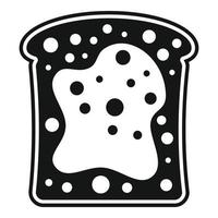 Schokoladenpasten-Sandwich-Symbol einfacher Vektor. Kakaoglas vektor