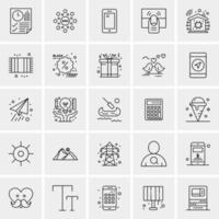 25 universelle Business-Icons Vektor kreative Icon-Illustration zur Verwendung in Web- und Mobilprojekten