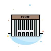 Barcode-Barcode-Shopping-Vorlage für abstrakte flache Farbsymbole vektor