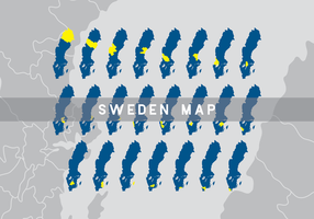 Schweden Karte Vektor
