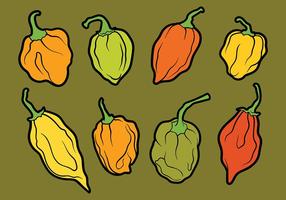 Habanero Vektor Icons