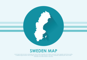 Sverige Karta Illustration vektor