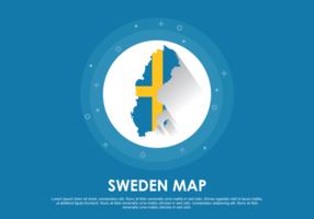 Sverige Karta Illustration vektor