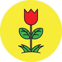 Rose gefülltes Symbol vektor