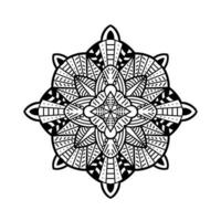 Mono-Line-Mandala-Design-Vektor für Ornament-Design vektor