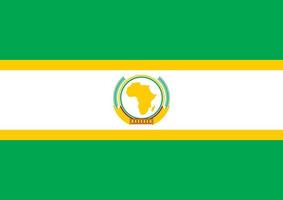 afrikanska fackliga flaggan vektor