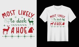 Familienweihnachtst-shirts lustiger Weihnachtst-shirt Entwurf. vektor