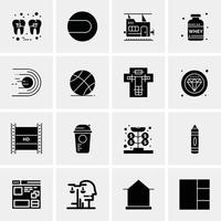 16 universelle Business-Icons Vektor kreative Icon-Illustration zur Verwendung in Web- und Mobilprojekten