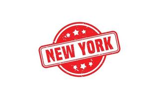 New York Stempel Textur mit Grunge-Stil auf weißem Hintergrund vektor