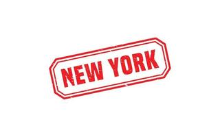 New York Stempel Textur mit Grunge-Stil auf weißem Hintergrund vektor