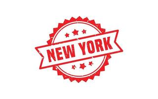 New York Stempel Textur mit Grunge-Stil auf weißem Hintergrund vektor