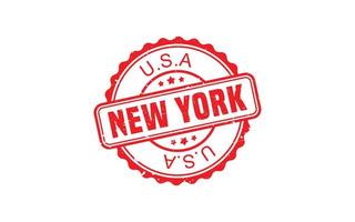 New York Stempel Textur mit Grunge-Stil auf weißem Hintergrund vektor