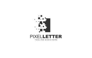 jag logotyp pixel för branding företag. digital mall vektor illustration för din varumärke.