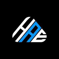 Hae Letter Logo kreatives Design mit Vektorgrafik, hae einfaches und modernes Logo. vektor